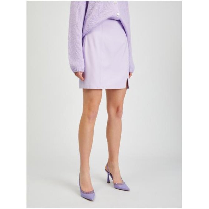 Světle fialová dámská sukně Fialová, 38