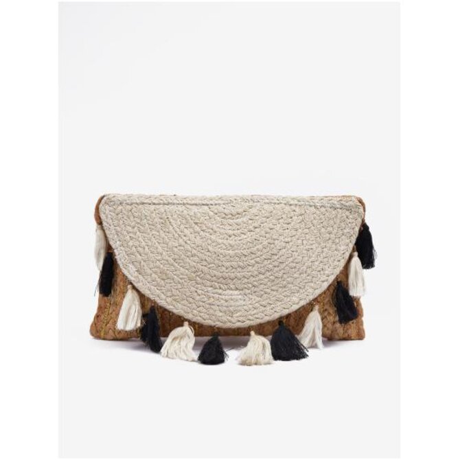 Hnědo-béžové dámské psaníčko Hnědá, Univerzální