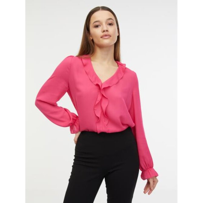 Růžová dámská halenka Růžová, 42