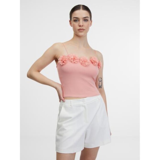 Růžové dámské tílko Růžová, L