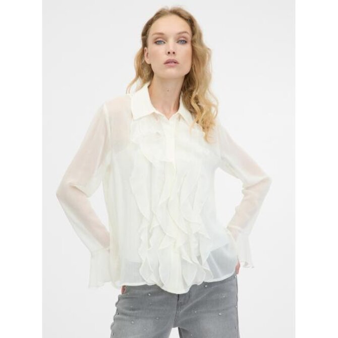 Krémová dámská halenka Krémová, 38