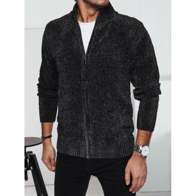 Pánský stahovací svetr tmavě šedý Břidlicová, M