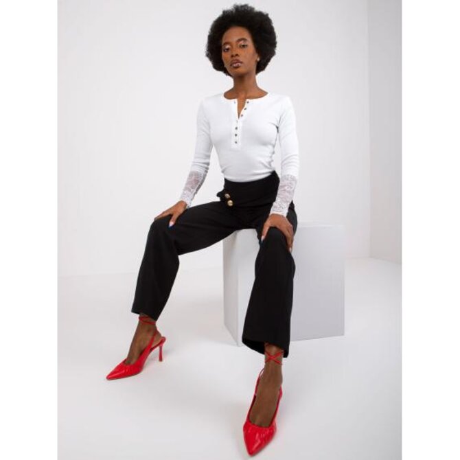 Dámské kalhoty GRACE černé Černá, XS