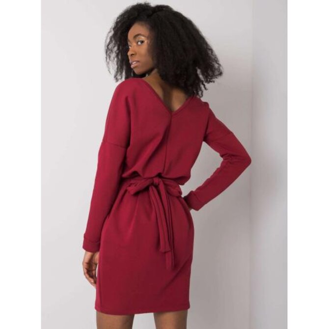 Dámské šaty Kloe RUE PARIS bordó Kaštanová, M