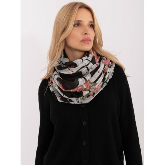 Dámský šátek s třásněmi námořnicky modrý Černá, Univerzální