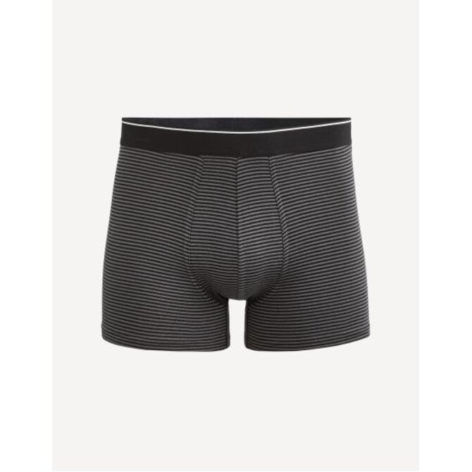 Boxerky z bavlny a drobným vzorem Šedá, L