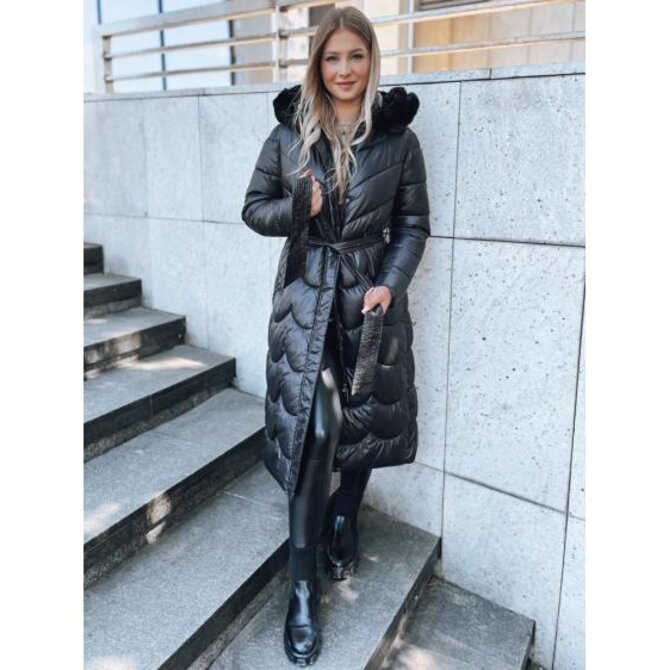 Dámský zimní kabát SCARLET černý Černá, S