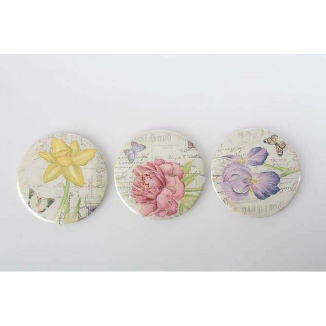 Magnet "FLOWERS-metal" 7cm/3dr.