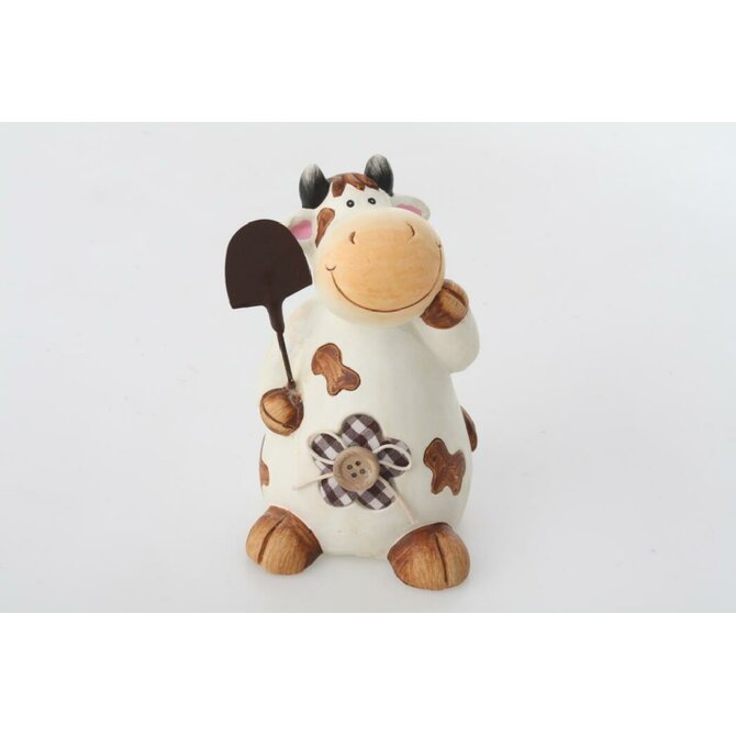 Figurka "COW with BUTTON II." 9x13cm