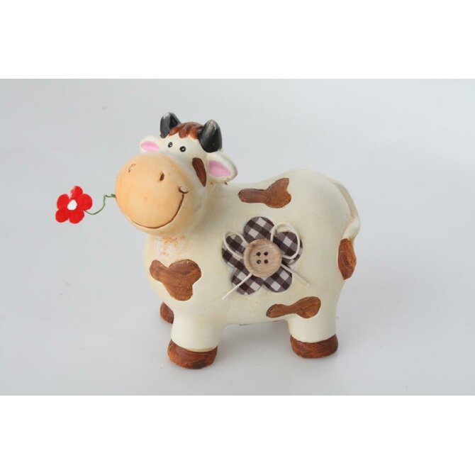 Figurka "COW with BUTTON" 11x6x12cm