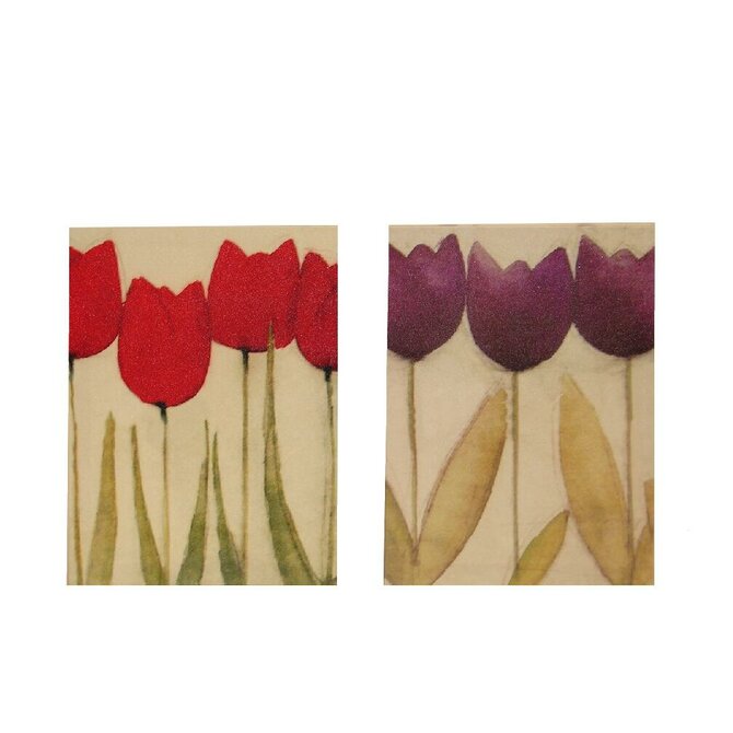 Obraz "PAINTED FLOWERS" 30x40x2/2dr.