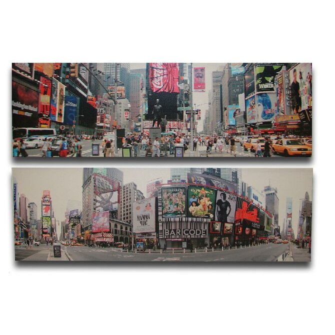 Obraz "NEW YORK-TIME SQ." 140x45x4/2dr.