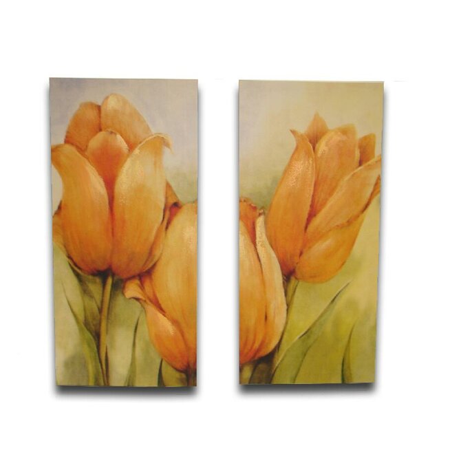 Obraz "TULIPS-DIPTYCH" 38x81x3/2dr.