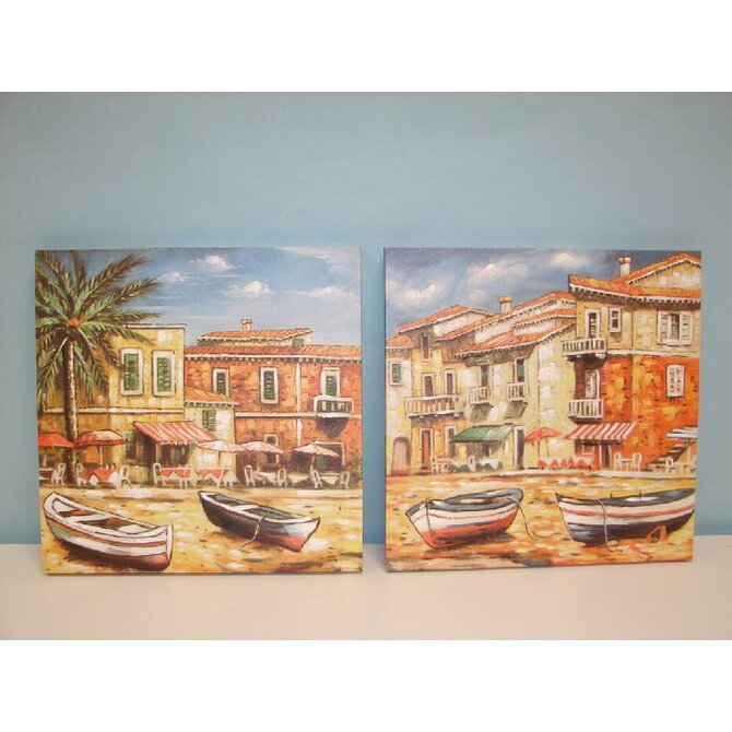 Obraz "BOATS" 40x40/2dr.