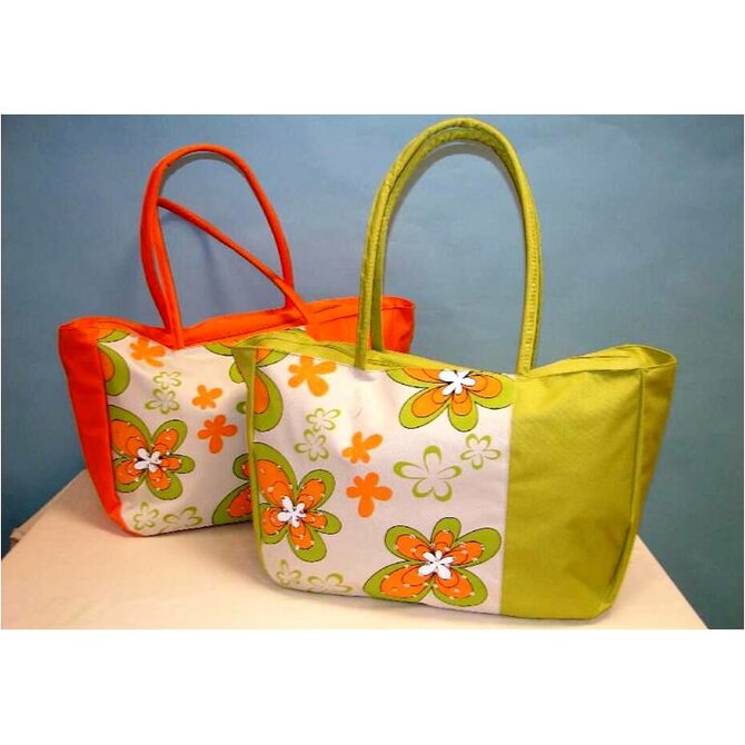 Plážová taška "orange&green" 66x19x36/2b