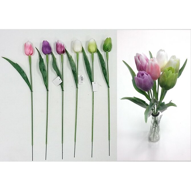 Umělá květina tulipán "SPRING" 44cm/6b.