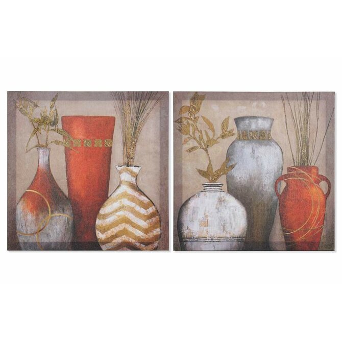 Obraz "ZÁTIŠÍ s VÁZAMI" 40x40x2/2dr.