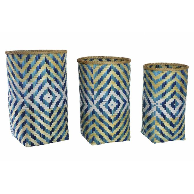 Sada 3ks košů "BOHO BLUE" 60x32x32cm