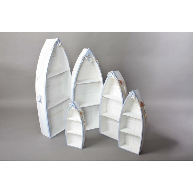 Sada 5ks poliček "BOAT" 44x17x103cm
