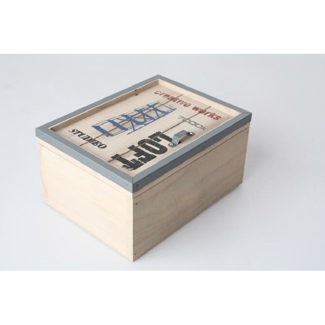 Dřevěná krabice "LOFT" 15x10x20cm