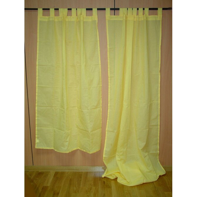 Záclona "yellow cotton" 110x260cm