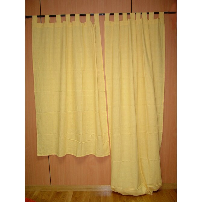 Závěs "yellow cotton" 110x160cm