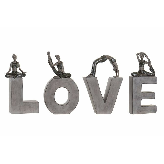 Dekorace "LOVE JOGA" 40x4x22cm