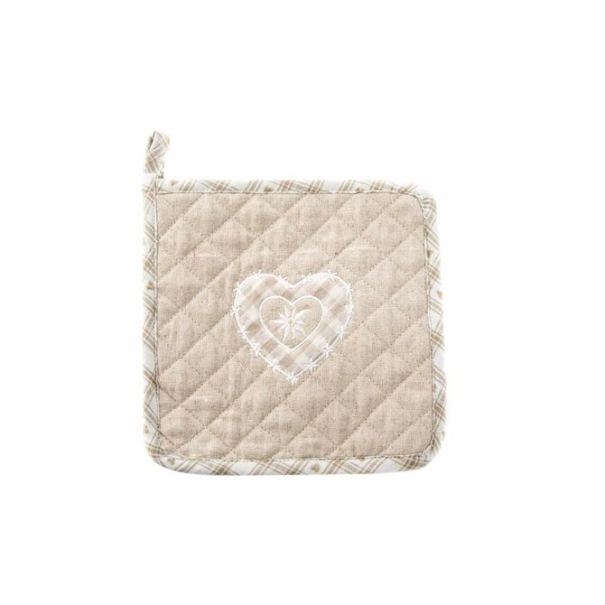 Chňapka "HEART-square" 20x20cm