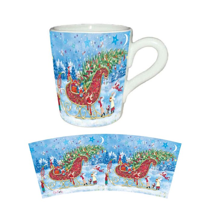 Hrnek "Festive holiday" 0.5l-12x10cm