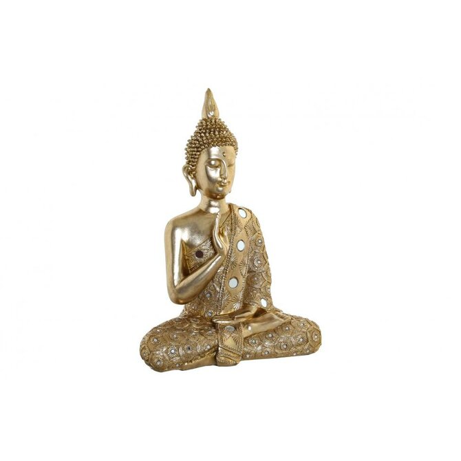 Soška "BUDDHA GOLDEN" 29x14x40cm - resin