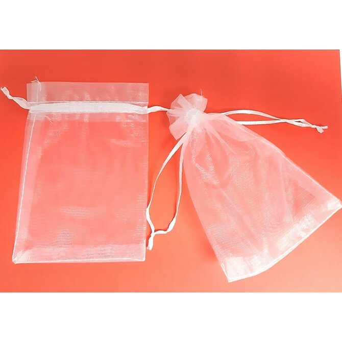 Dárkový sáček "ORGANZA BÍLÁ" 9x12cm