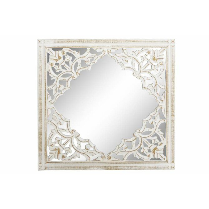 Zrcadlo "MANGO WOOD WHITE" 40.5x1.5x41cm