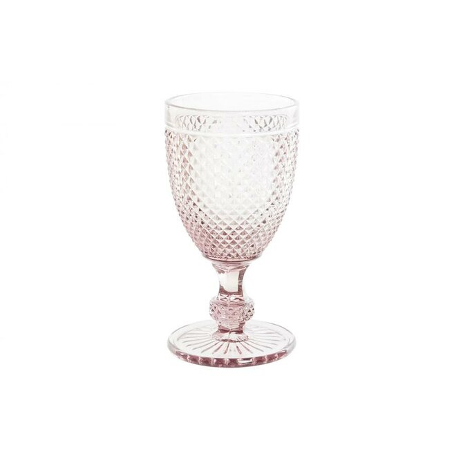 Sklenice na noze "OLD PINK" 8x8x16/240ml