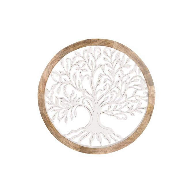 Dekorace na zeď "STROM ŽIVOTA" 63x3x63cm