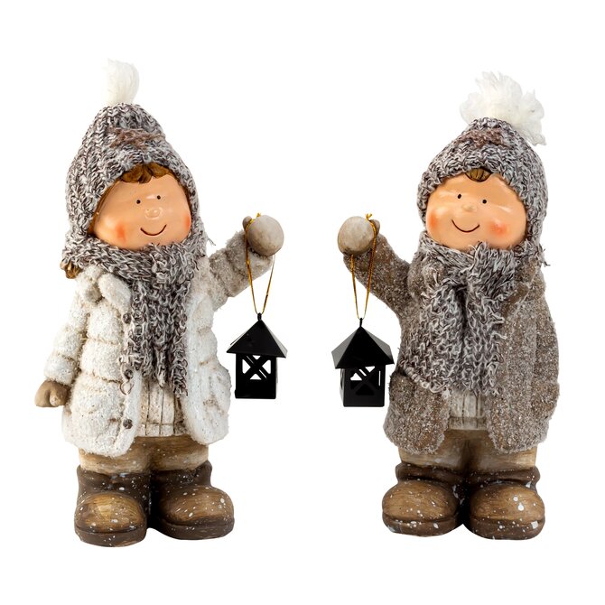 Figurka "KLUK&HOLKA s lucernou" 25cm/2dr
