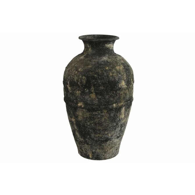 Terakotová váza "AGED DARK" 26x26x46.5cm