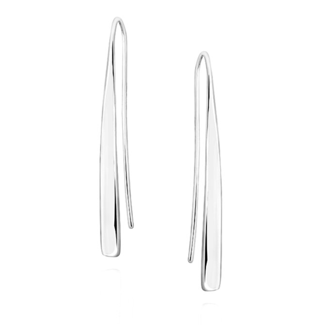 Klenoty Amber Stříbrné  provlékací náušnice stříbro Ag 925/1000