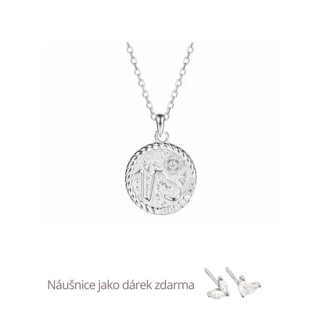 Klenoty Amber Stříbrný náhrdelník Kozoroh  stříbrná , stříbro Ag 925/1000