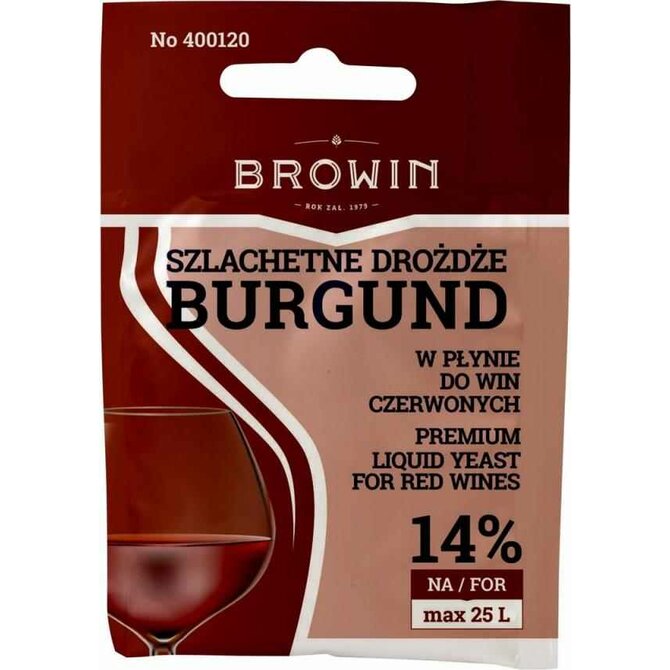 Browin Vinné kvasinky tekuté BURGUND 20ml - 14 %