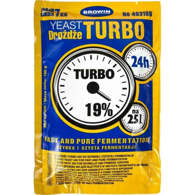 Browin Kvasinky Turbo Browin 180g 19% na 25 litrů