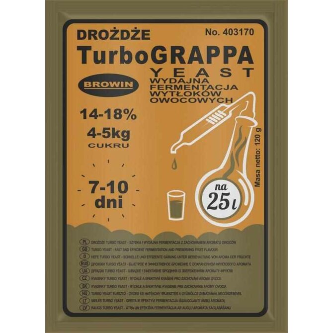 Browin Kvasinky Turbo Grappa 120g 14-18%
