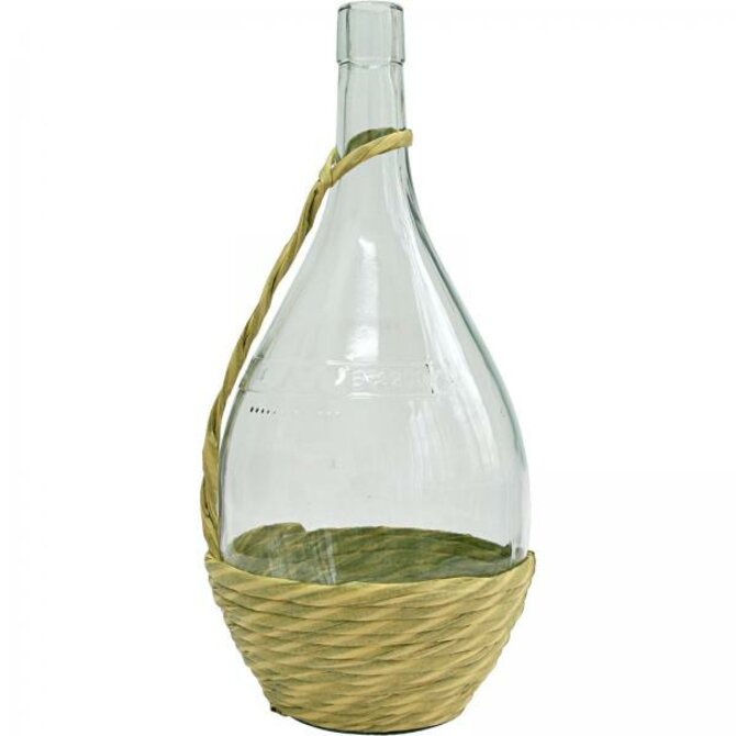 Láhev s uzávěrem, Fiasco, 1,5l, s opletením,