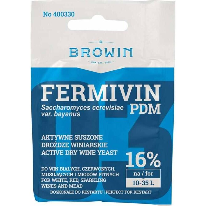 Browin Sušené kvasnice FERMIVIN PDM 7g