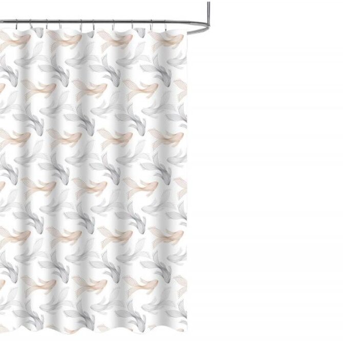 DuraHome Závěs koupelnový 180x180 cm PEVA, vzorovaný_HW1449