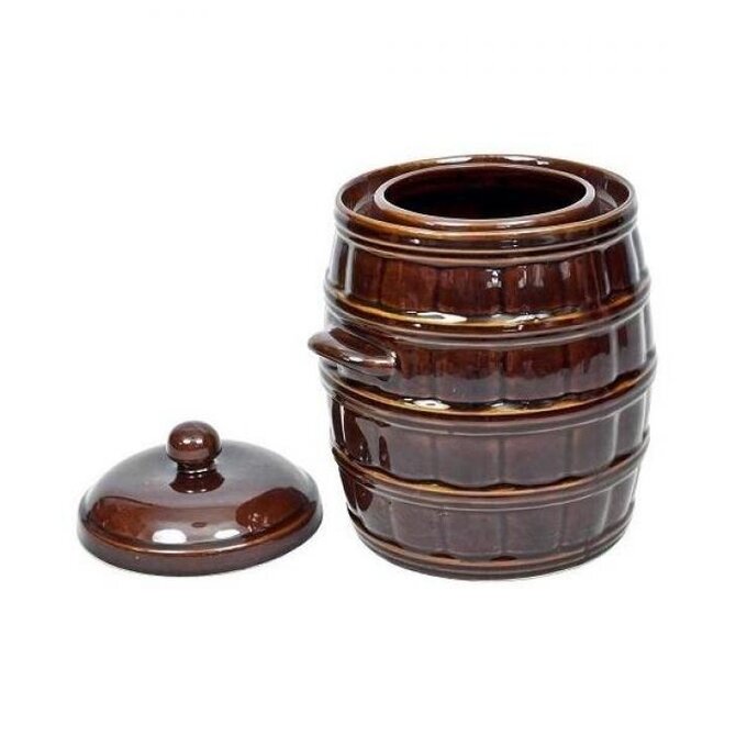 DuraHome Keramický soudek hermetický s poklicí, 5l