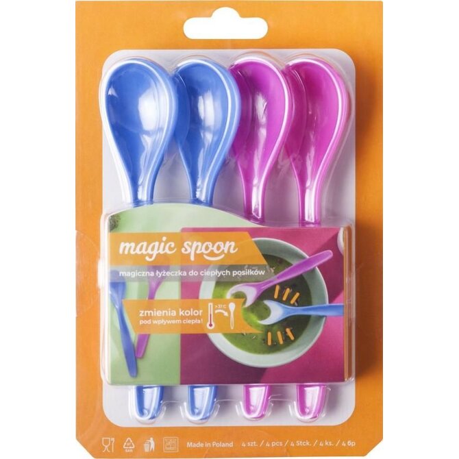 DuraHome Lžička plastová MAGIC HOT 15 cm_4ks