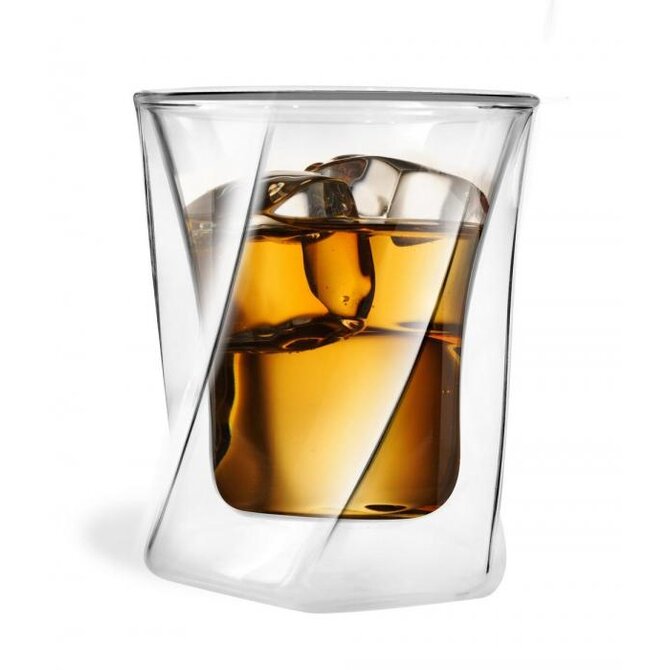 Vialli Design Dvoustěnná sklenice na whisky, 300 ml, CRISTALLO 5509