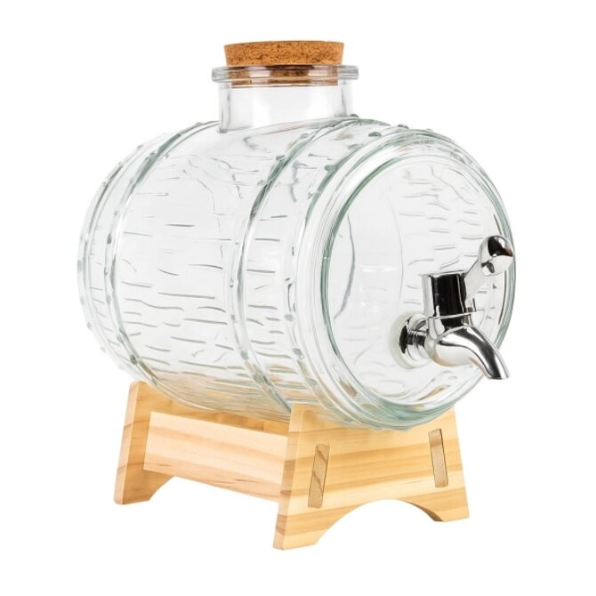 DuraHome Skleněný soudek ŠTĚSTÍ 2000ml