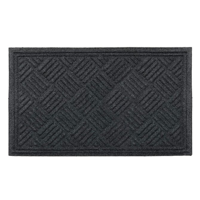 DuraHome Rohož guma & pp, Velvet, šedá, 45x75 cm