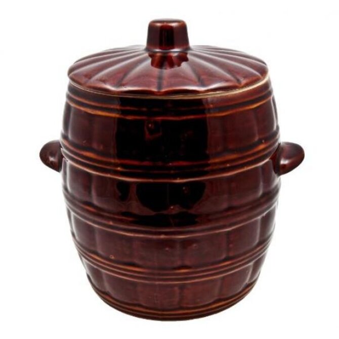 DuraHome Keramický soudek s poklicí, 5l